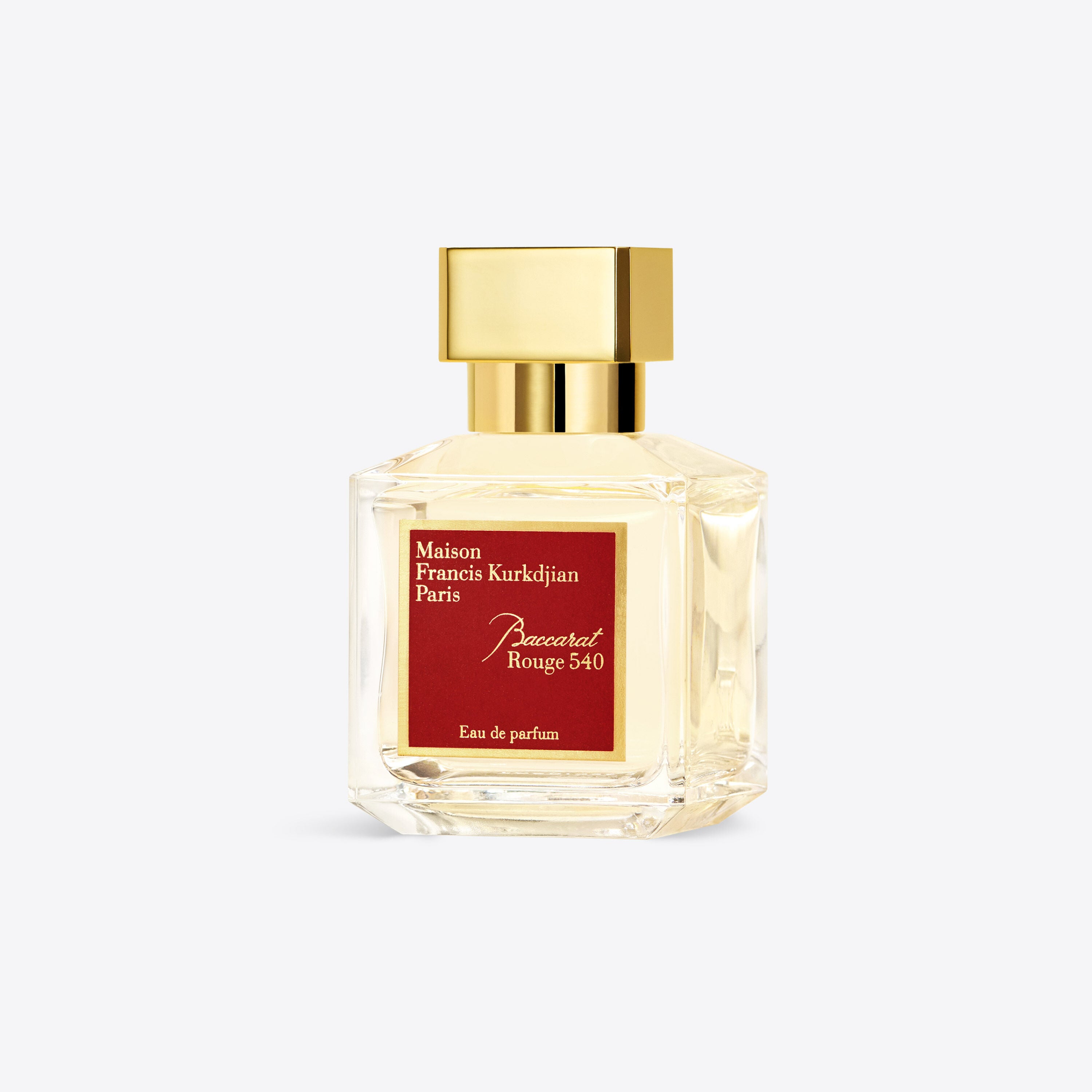 Frasco do perfume Baccarat Rouge 540 Eau de Parfum 70ml, da Maison Francis Kurkdjian