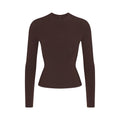 SKIMS — Camiseta Manga Longa Cotton Jersey Espresso - original dos EUA, Encomendas USA Ed.002