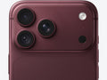 iPhone 18 Pro Max 256GB na cor burgundy, visto de frente e de costas